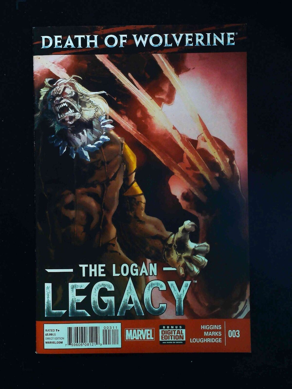 Death Of Wolverine  The Logan  Legacy #3  Marvel Comics 2014 Vf/Nm