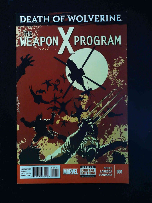 Death Of Wolverine Weapon X Program #1  Marvel Comics 2015 Vf+