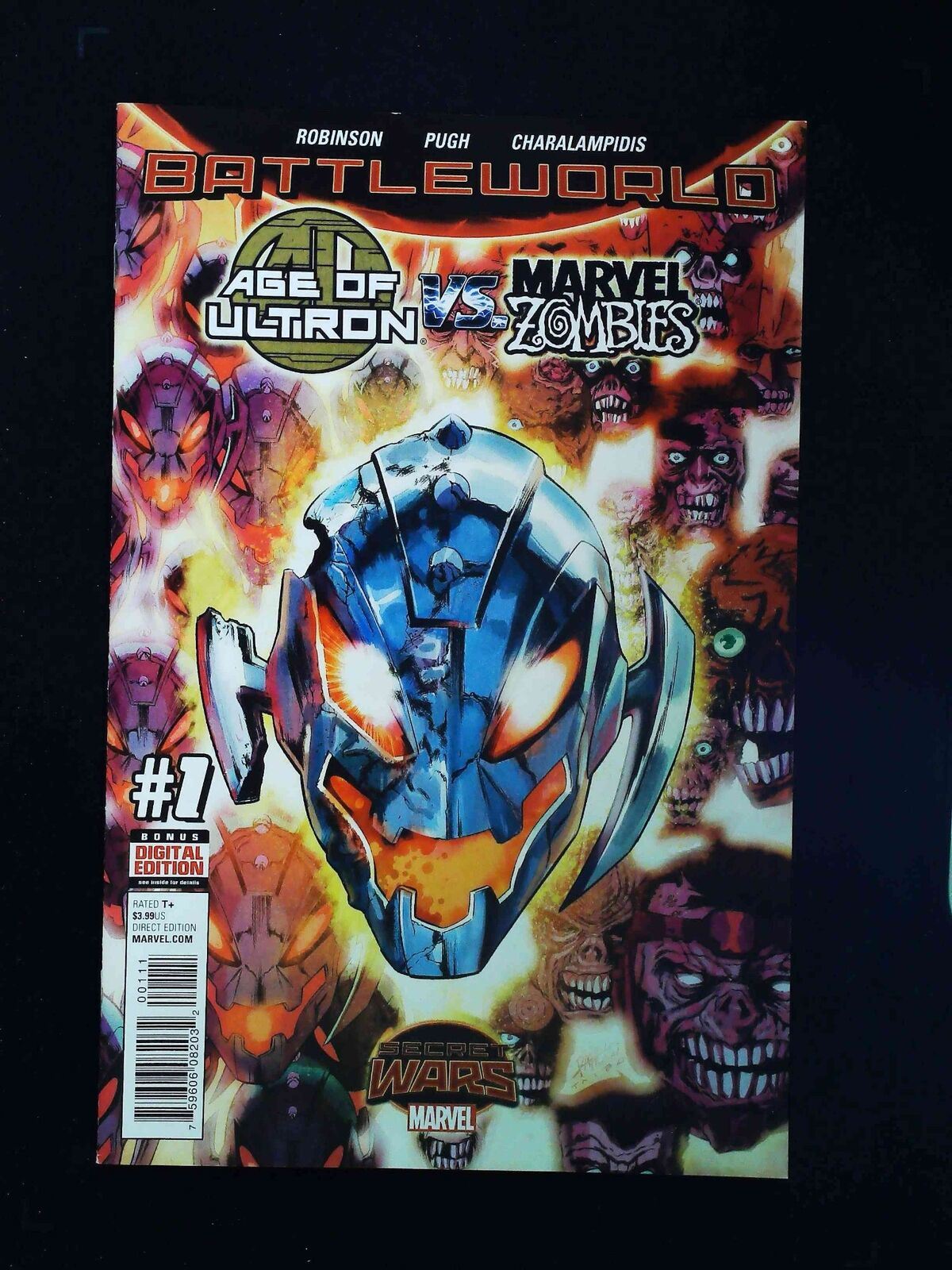 Age Of Ultron Vs Marvel Zombies Battleword #1  Marvel 2015 Nm  Pacheco Variant