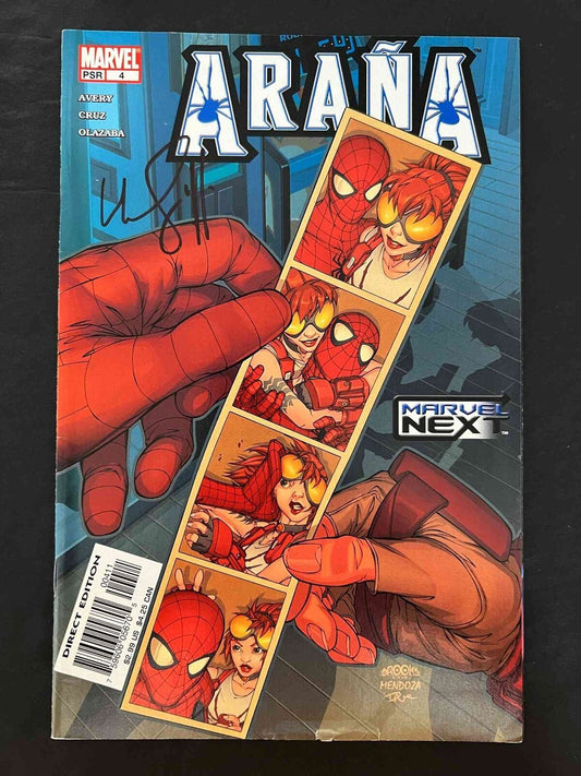 Arana Heart Of The Spider #4  Marvel Comics 2005 Vf+  Signed By  Mark Brooks