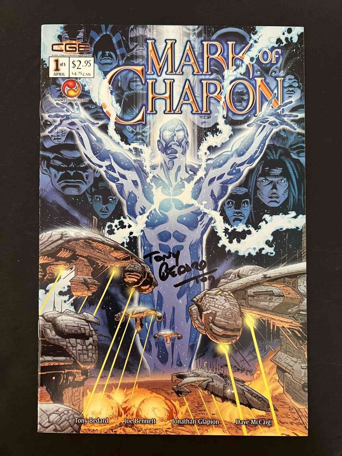 Mark Of Charon #1  Crossgen Comics 2003 Vf+  Signed By Tony Bedard