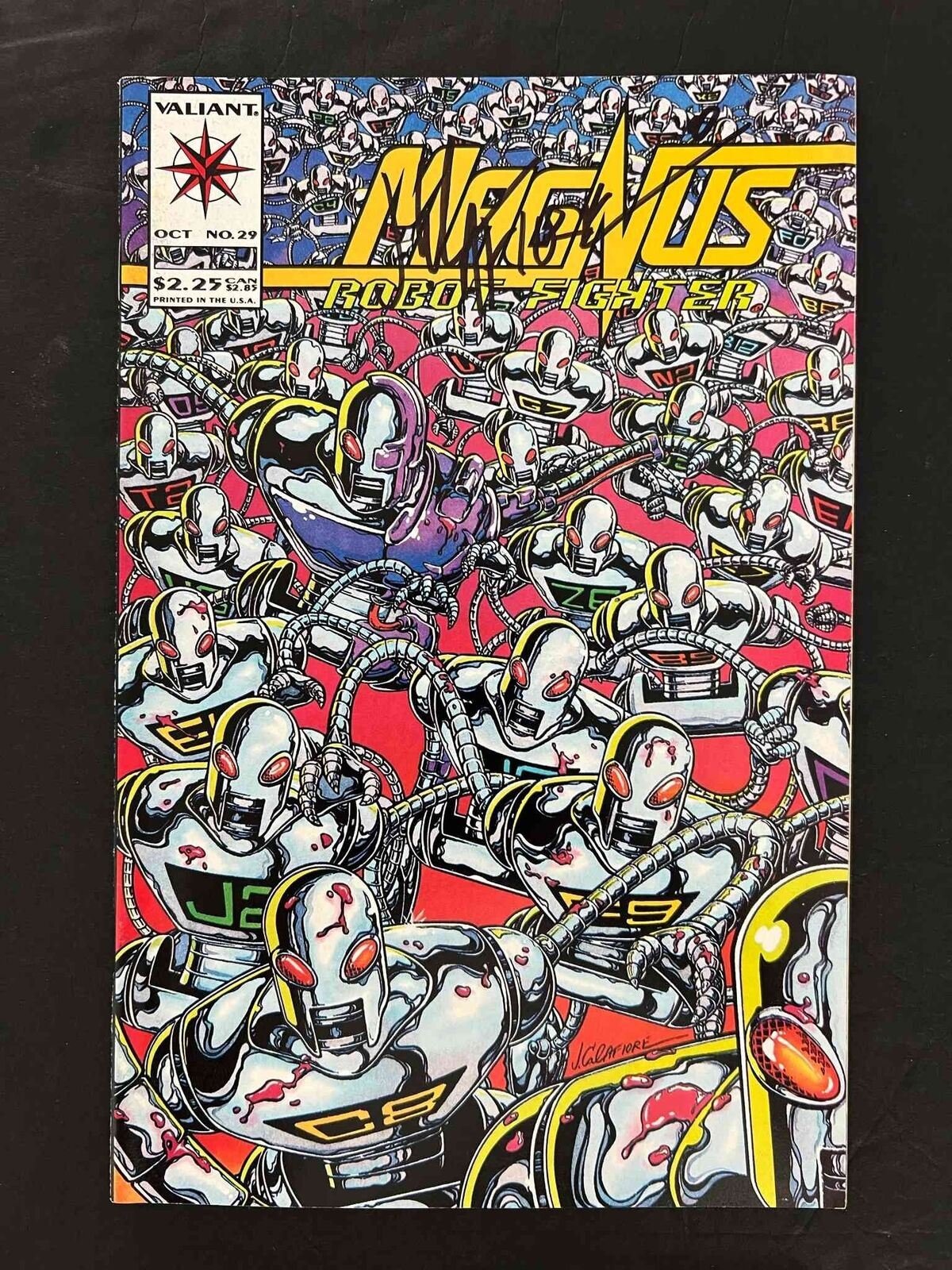 Magnus Robot Fighter  #29  Valiant Comics 1993 Vf/Nm  Signed By Jim Calafiore