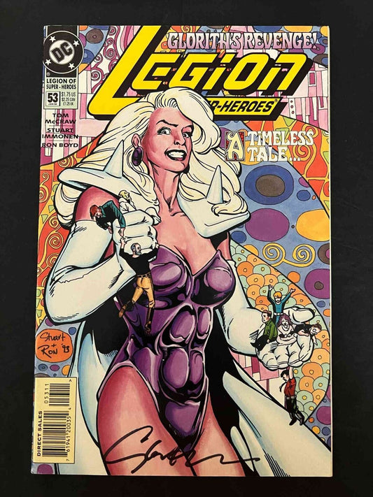 Legion Of Super-Heroes #53 (4Th Series) Dc 1994 Vf+  Signed By Stuart Immonen