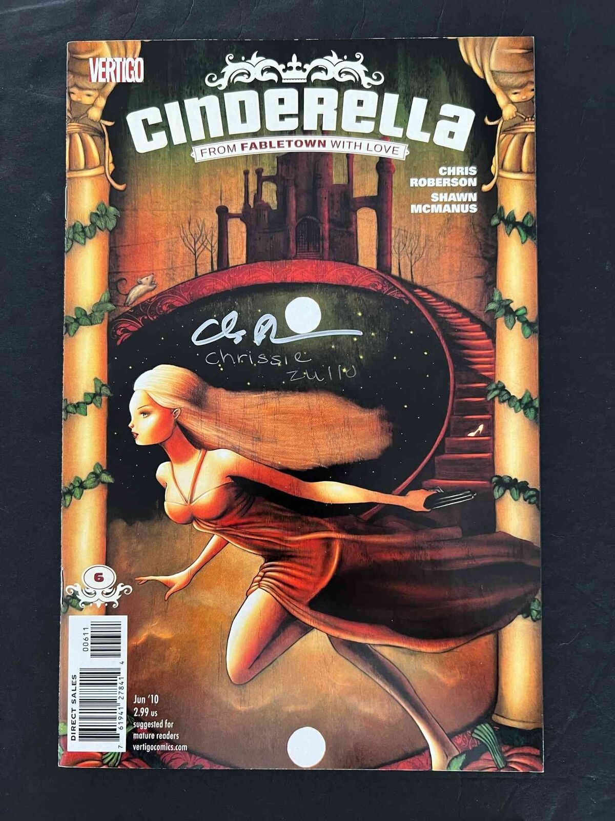 Cinderella From Fabletown With Love #6 2010 Vf+ Signed By Zullo & Roberson