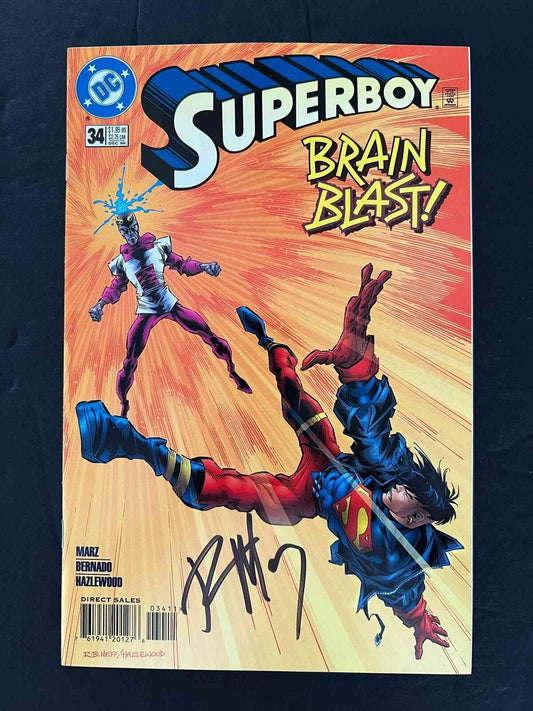 Superboy #34  Dc Comics 1996 Nm  Signed By Ron Marz