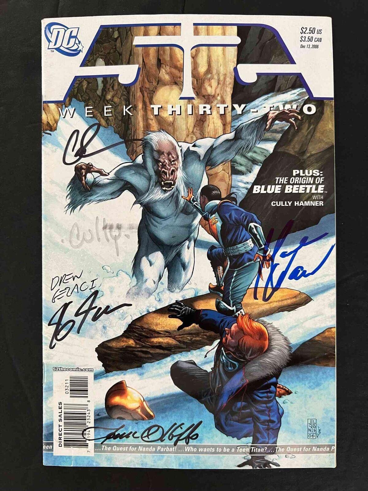 52 Weeks #32 Dc 2006 Vf Signed 6X Mark Waid,Geoff,Rucka,Gerasi,Olliffe,Hamner