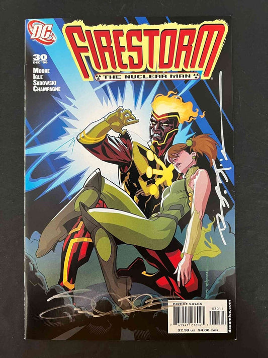 Firestorm The Nuclear Man #30 Dc 2006 Vf+ Signed By Stelfreeze & Jamal Ingle