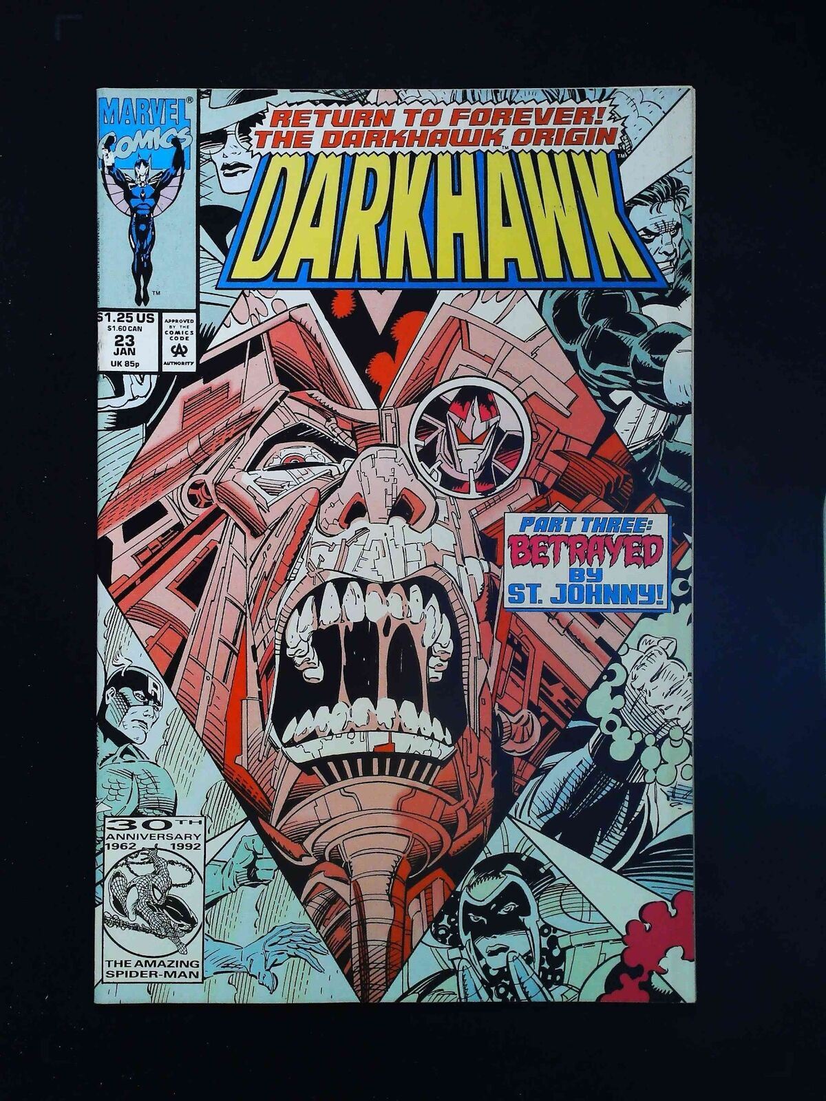 Darkhawk  #23  Marvel Comics 1993 Vf+