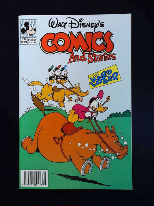 Walt Disney'S Comics And Stories #551  Dell/Gold Key Comics 1990 Vf+ Newsstand