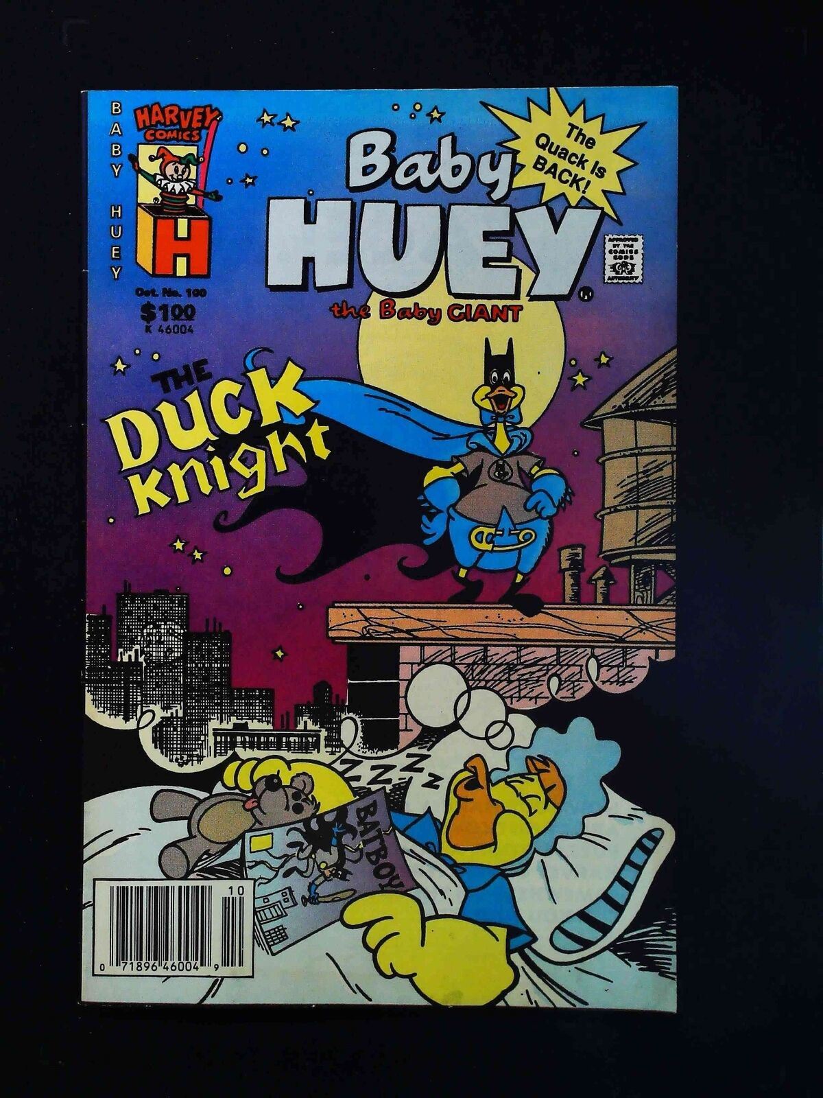 Baby Huey And The Baby Giant #100  Harvey Comics 1990 Vf Newsstand