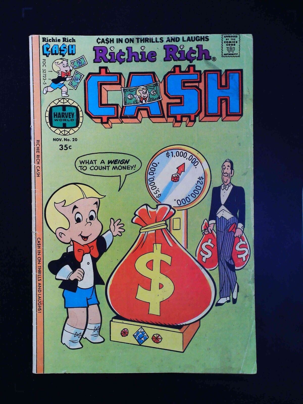 Richie Rich Cash #20  Harvey Comics 1977 Fn