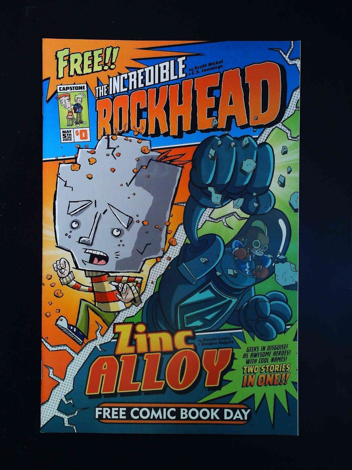 Rockhead And Zinc Alloy Fcbd #0  Capstone Press Comics 2012 Nm-