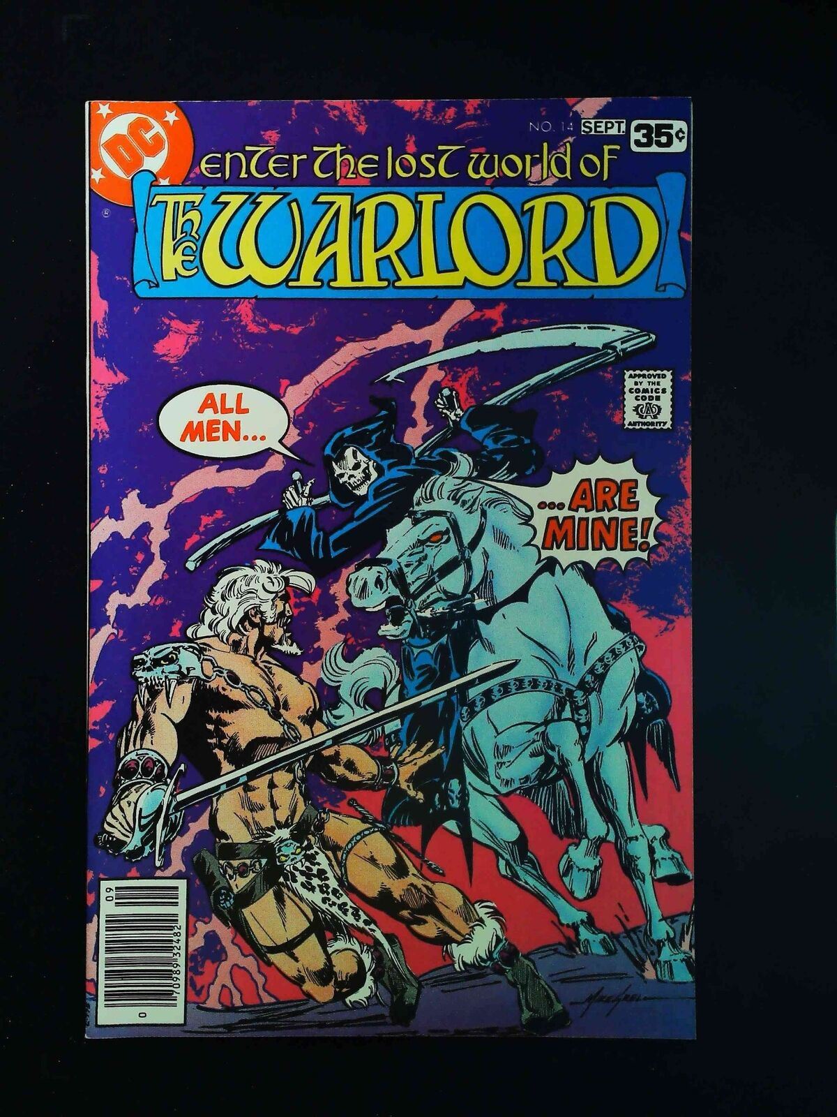 Warlord #14  Dc Comics 1978 Vf+ Newssstand