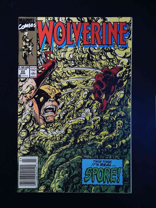 Wolverine #22  Marvel Comics 1990 Vf+ Newssstand