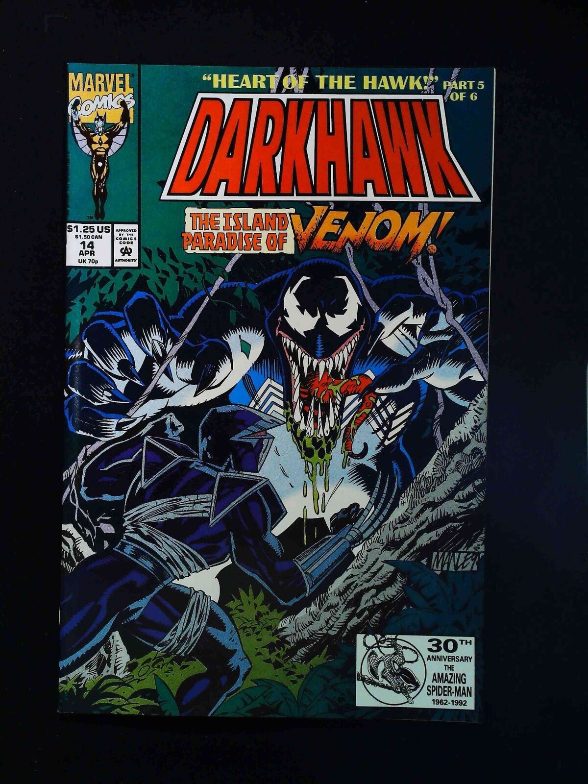 Darkhawk #14  Marvel Comics 1992 Vf/Nm