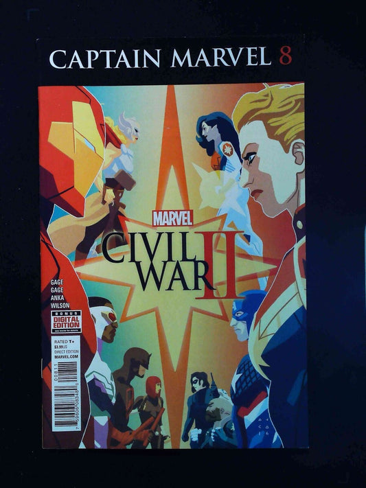 Captain Marvel  #8 (9Th Series) Marvel Comics 2016 Nm-