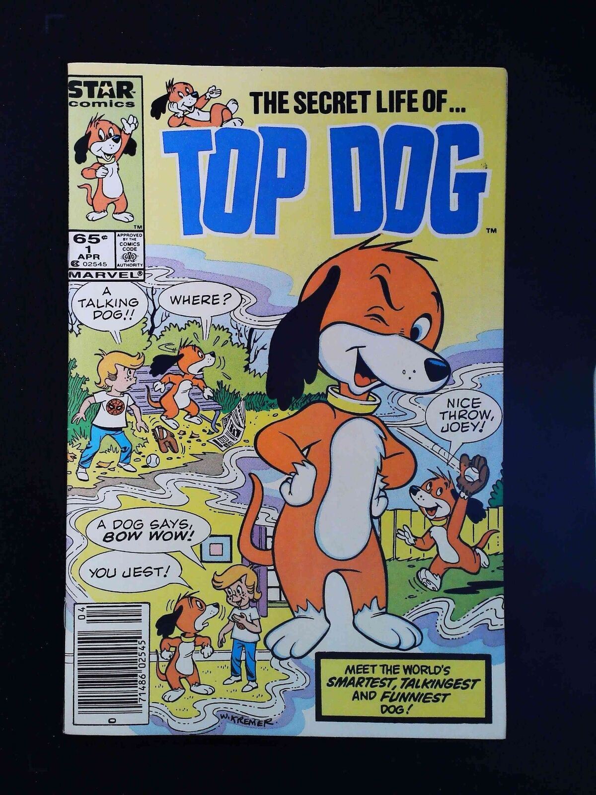 Top Dog #1  Marvel Comics 1985 Vf Newsstand