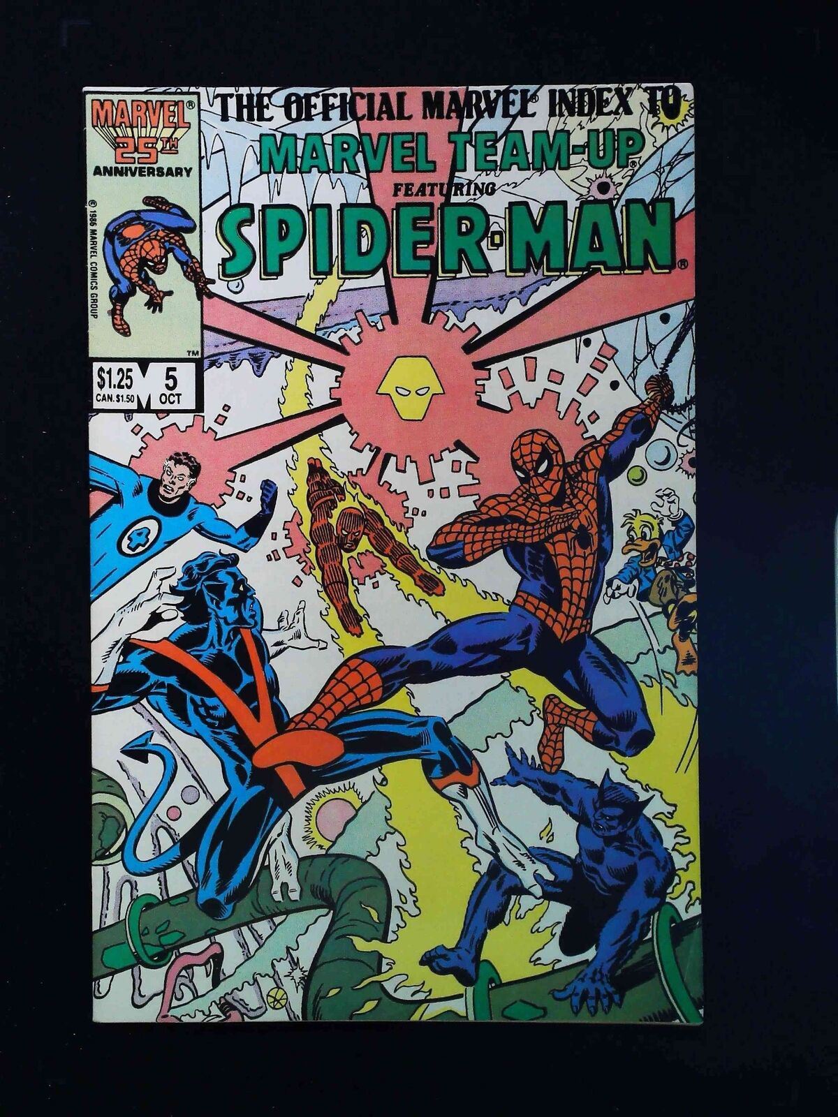 Official Marvel Index To Marvel Team-Up #5  Marvel Comics 1986 Vf+