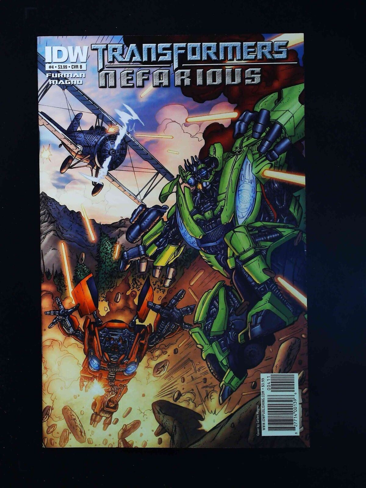 Transformers Nefarious #4B  Idw Comics 2010 Nm  Magno Variant