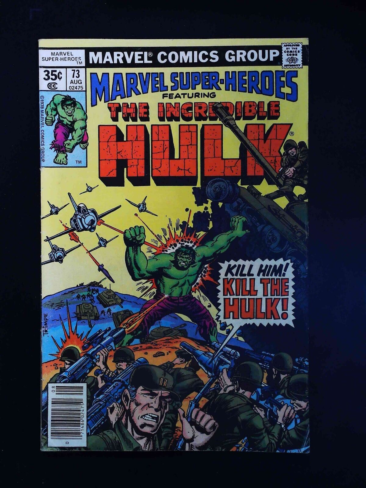 Marvel Super Heroes  #73  Marvel Comics 1978 Fn Newsstand