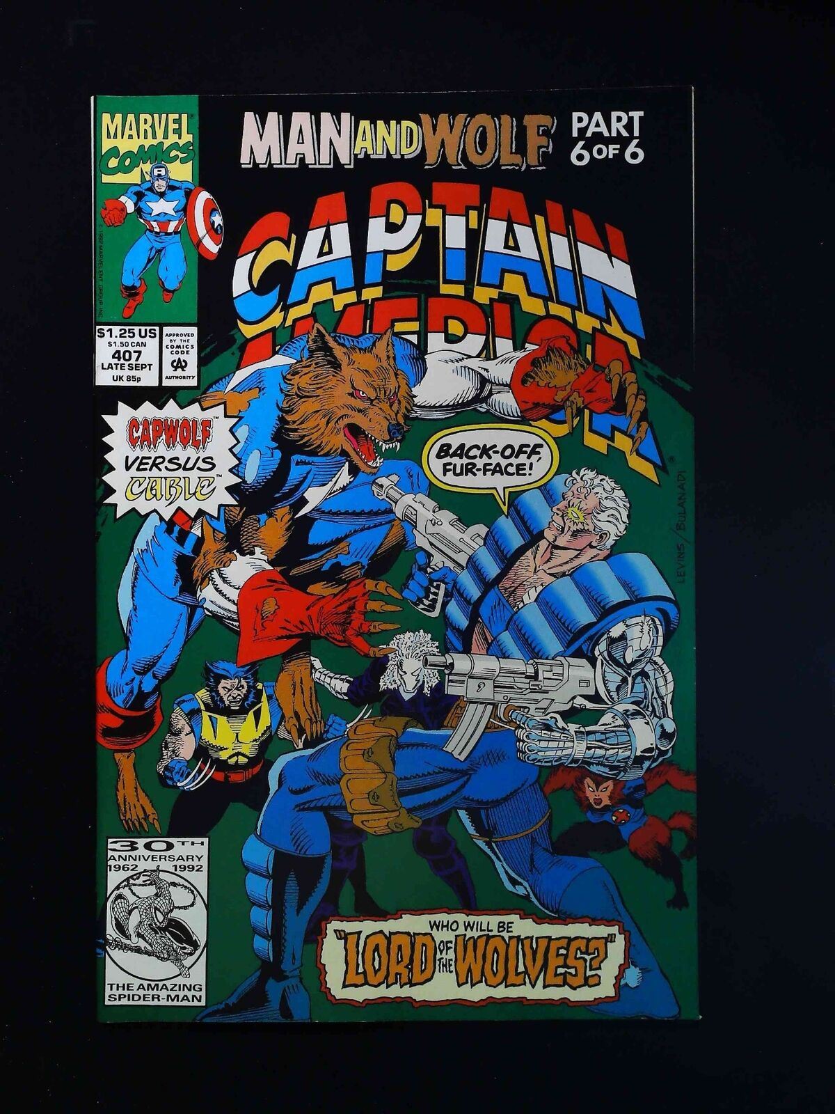 Captain America  #407  Marvel Comics 1992 Nm-