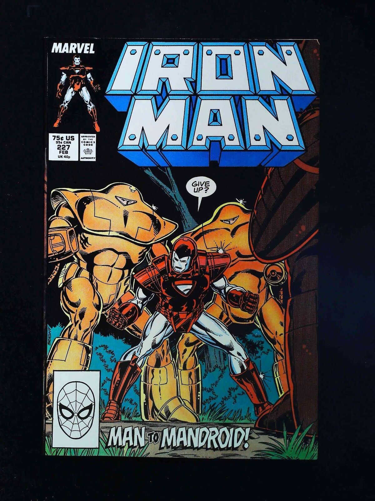 Iron Man #227  Marvel Comics 1988 Vf+