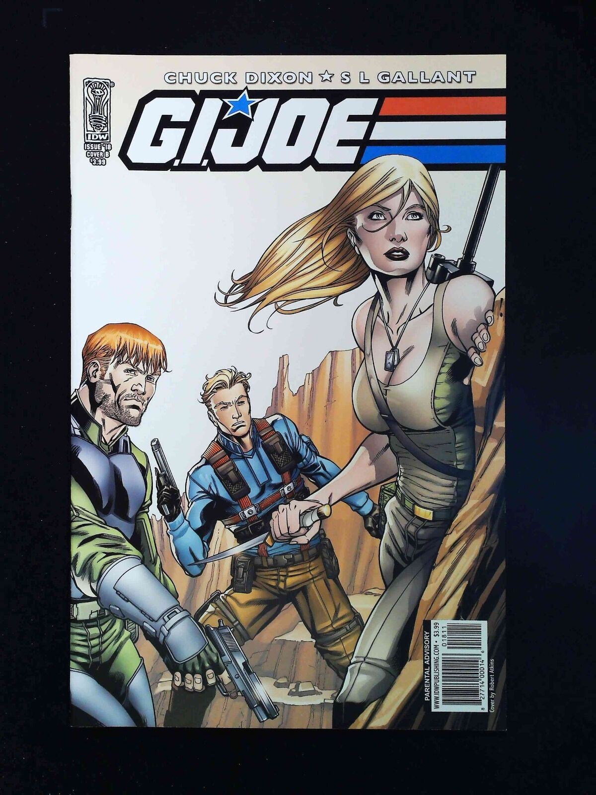 Gi Joe #18B  Idw Comics 2010 Nm  Atkins Variant