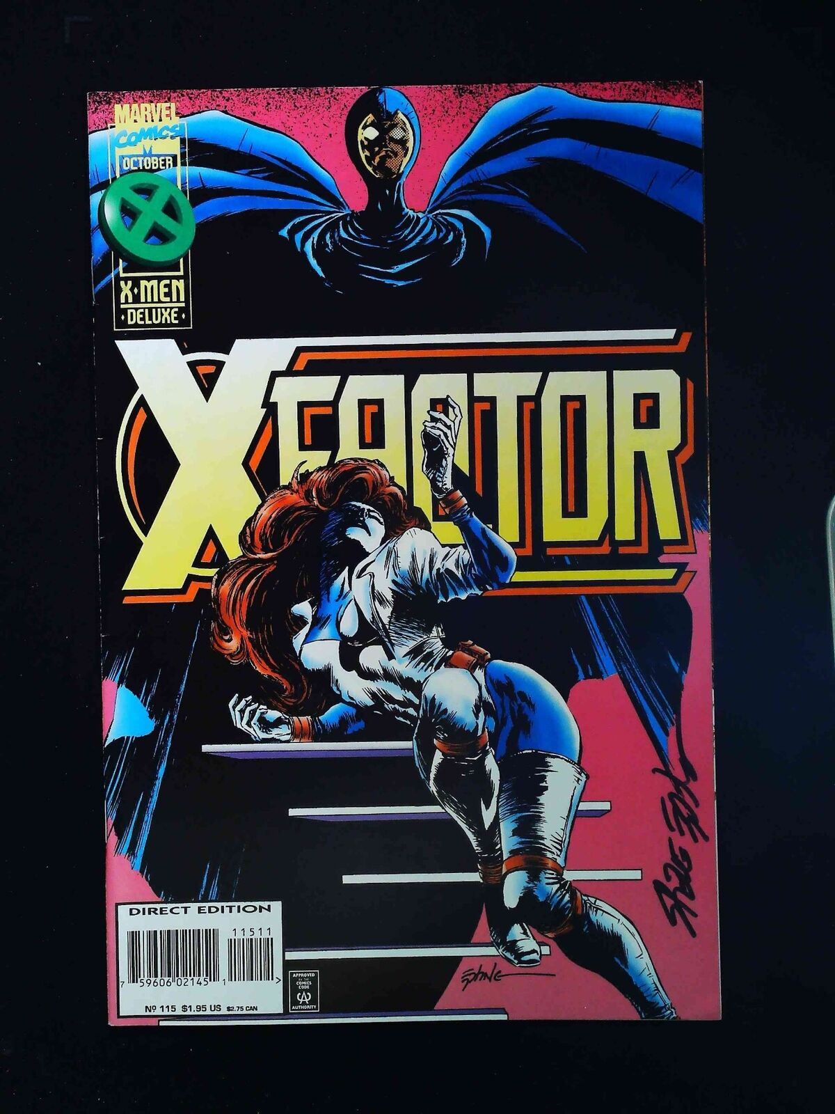 X-Factor #115  Marvel Comics 1995 Vf+  Signed By Steve Epting