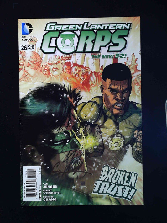 Green Lantern Corps #26 (2Nd Series) Dc 2013 Vf+ Signed By Robert Venditti