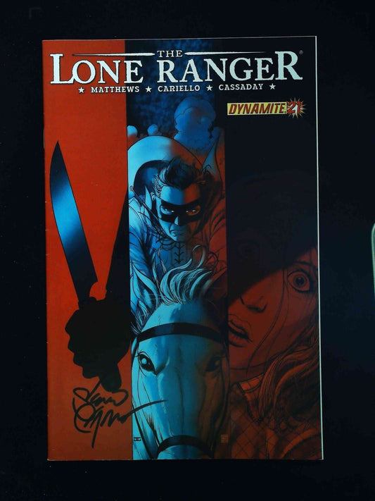 Lone Ranger #21  Dynamite Comics 2010 Vf+  Signed By Sergio Cariello