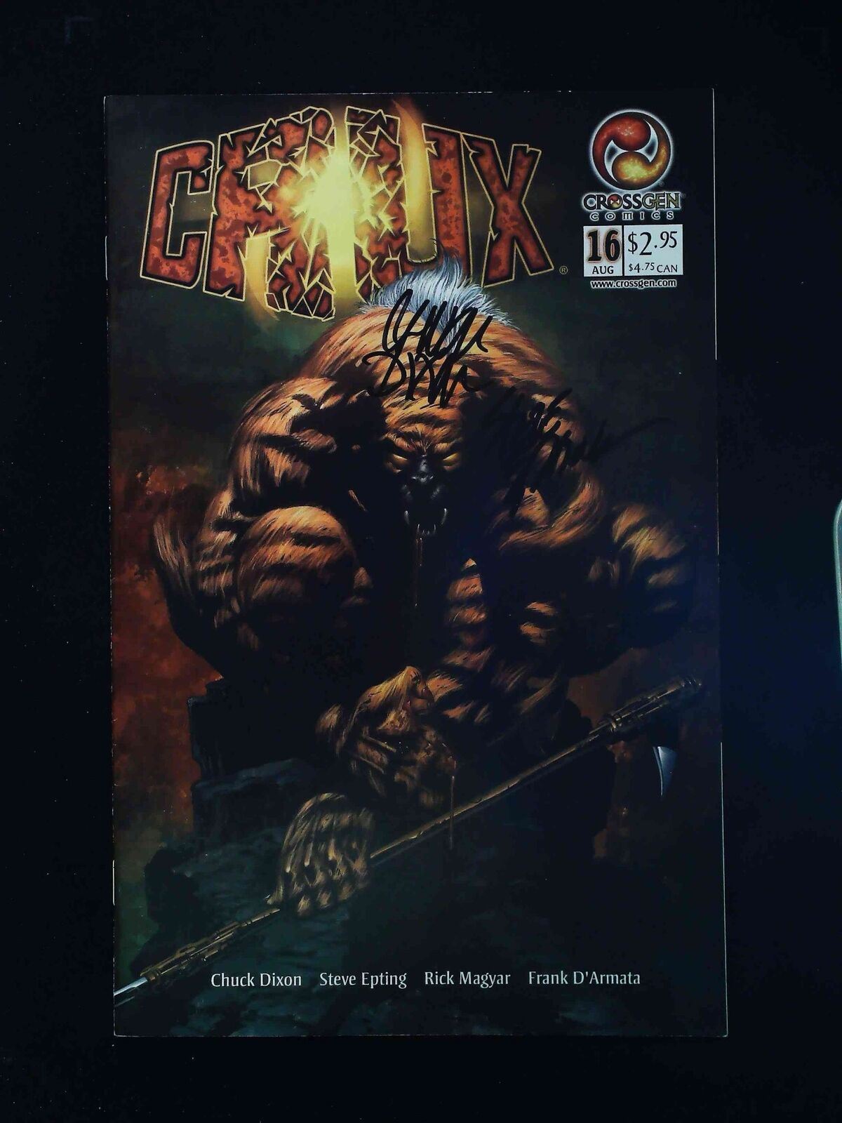 Crux #16  Crossgen Comics 2002 Vf+  Signed By Dixon, Epting