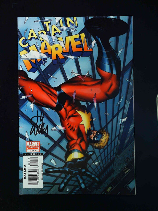 Captain Marvel #3 (6Th Series) Marvel Comics 2008 Vf+  Signed By Lee Weeks