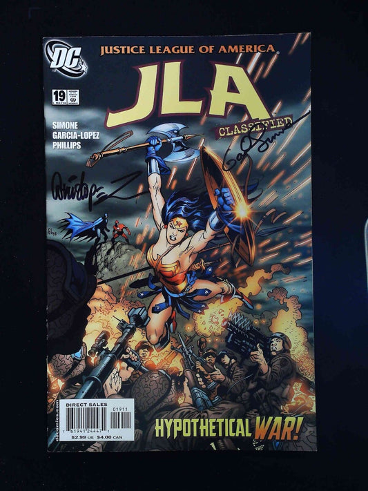 Jla Classified #19  Dc Comics 2006 Vf+  Signed By Gail Simone & Garcia-Lopez