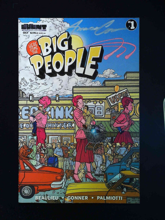 Here Comes The Big People #1B  Event Comics 1997 Vf+  Signed By Amanda Conner