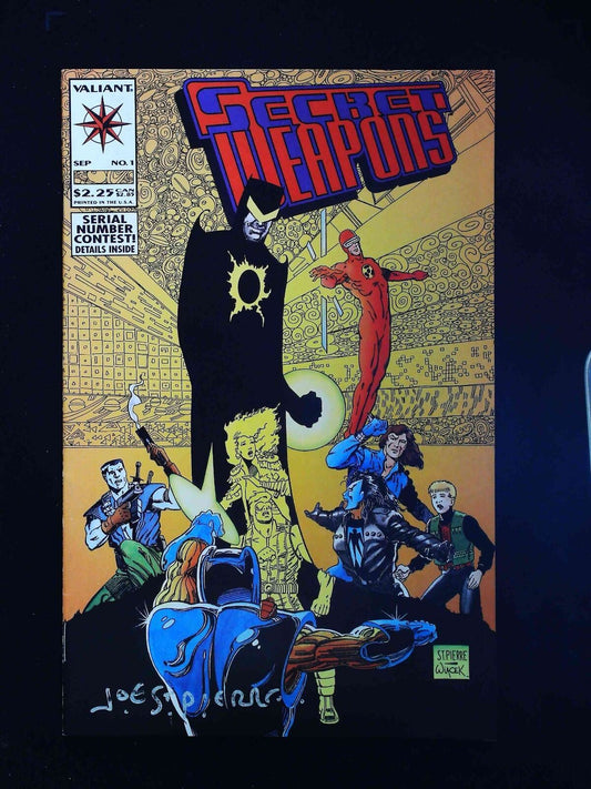Secret Weapons #1  Valiant Comics 1993 Vf+  Signed By Joe St. Pierre