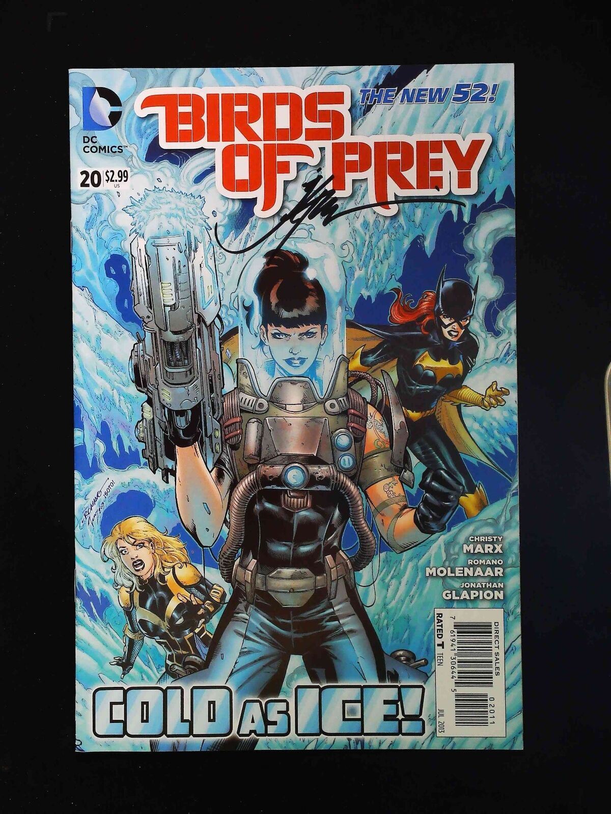 Birds Of Prey #20 (3Rd Series) Dc Comics 2013 Vf+  Signed By Jonathan  Glapion