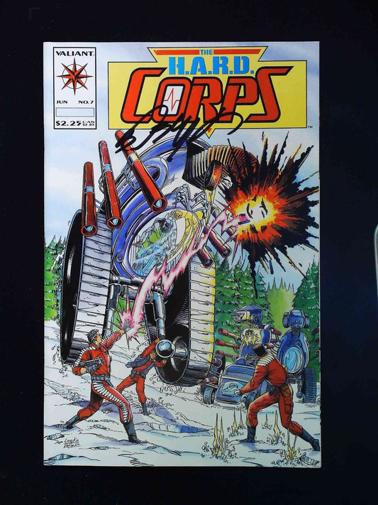 Hard Corps #7  Valiant Comics 1997 Vf+  Signed By  Bob Layton