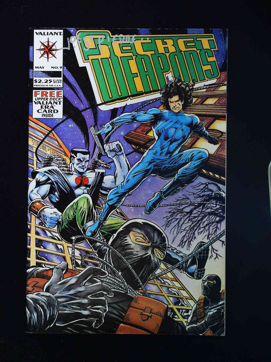 Secret Weapons #9  Valiant Comics 1994 Vf+  Signed By Joe St. Pierre