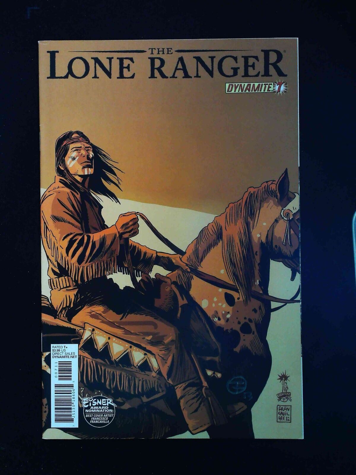 Lone Ranger #7 Vol. 2 Dynamite Comics 2012 Vf+  Signed By Francavilla