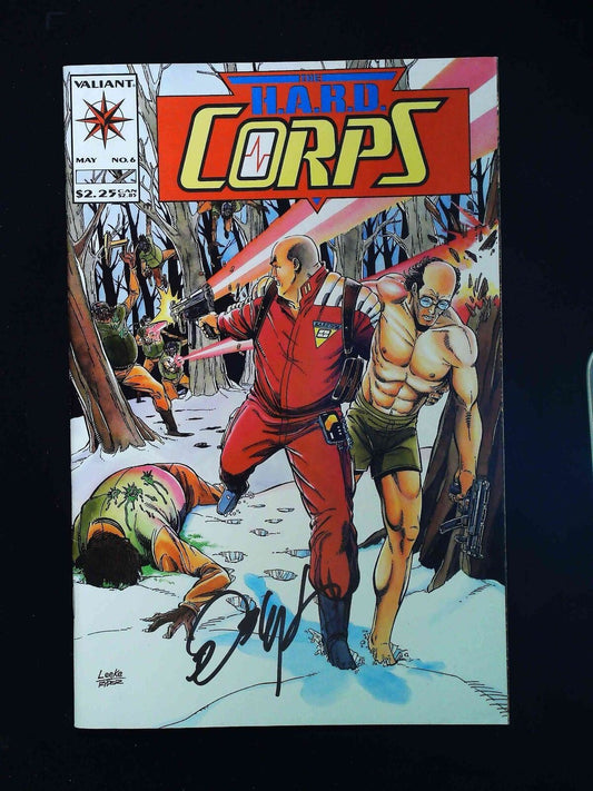 Hard Corps #6  Valiant Comics 1997 Vf+  Signed By  Bob Layton
