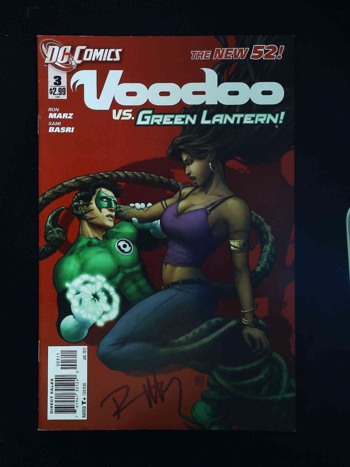 Voodoo #3  Dc Comics 2012 Vf+  Signed By Ron  Marz