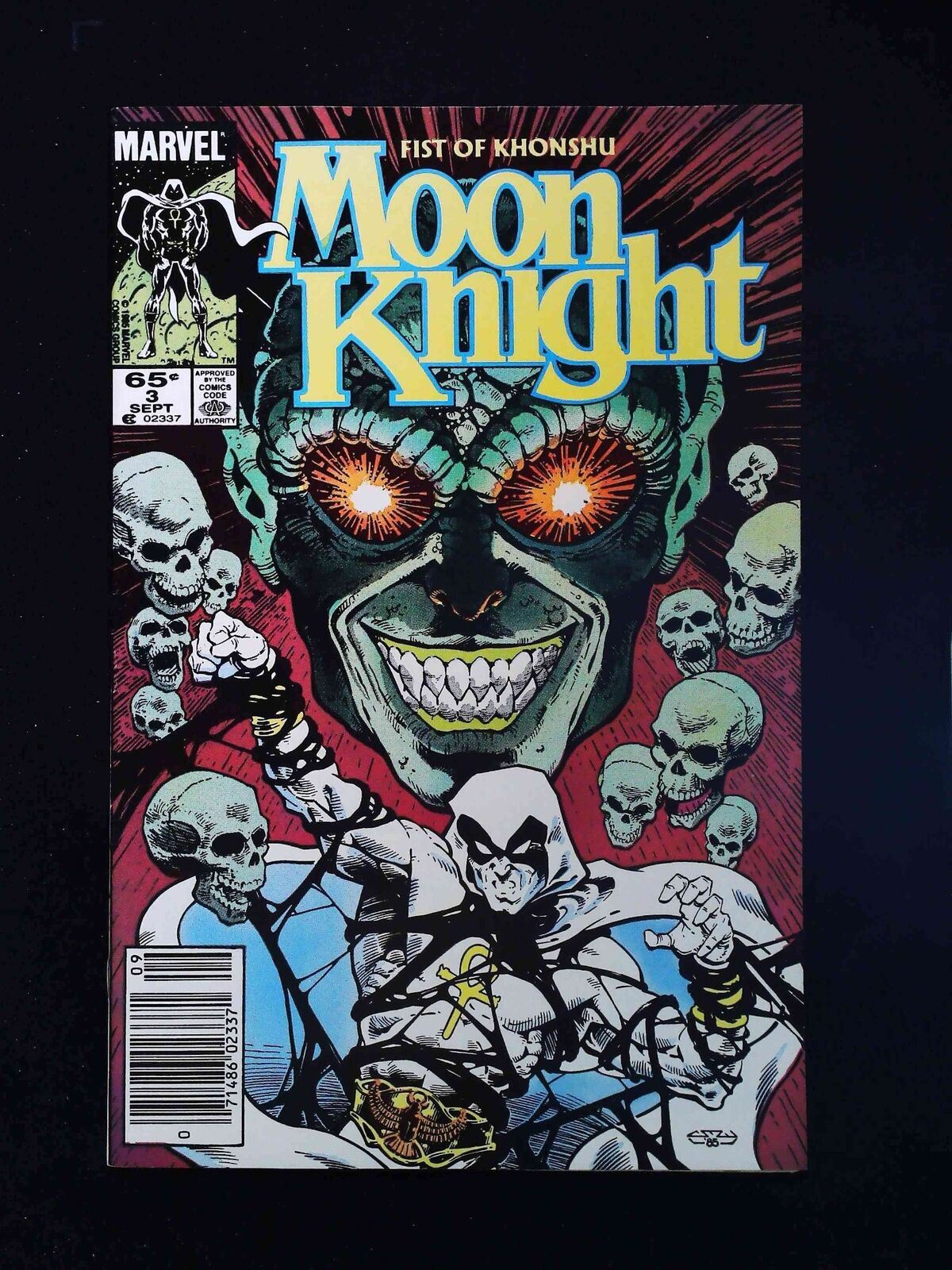 Moon Knight Fist Of Khonshu #3 (2Nd Series) Marvel Comics 1985 Vf+ Newsstand