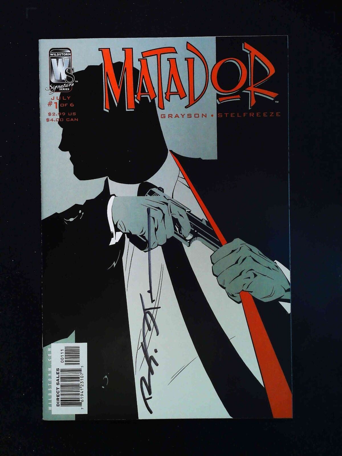 Matador #1  Dc/Wildstorm Comics 2005 Vf/Nm  Signed By Brian Stelfreeze