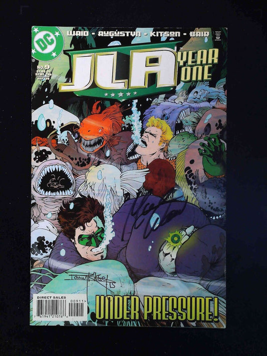 Jla Year One #9  Dc Comics 1998 Vf  Signed By Kitson, Waid
