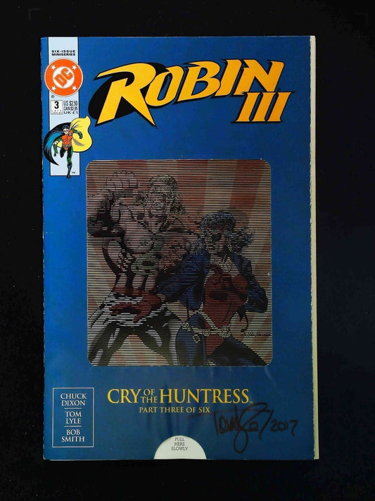 Robin Iii Cry Of The Huntress #3U  Dc Comics 1993 Vf  Signed By Tom Lyle