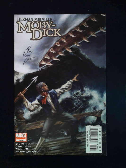 Moby Dick #1  Marvel Comics 2008 Nm-  Signed By Roy Thomas