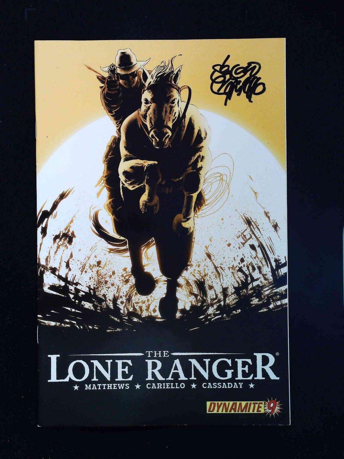 Lone Ranger #9  Dynamite Comics 2007  Vf+  Signed By Sergio Carriello