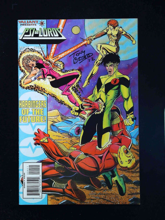 Psi-Lords #9  Valiant Comics 1996  Vf+  Signed By Antony Bedard