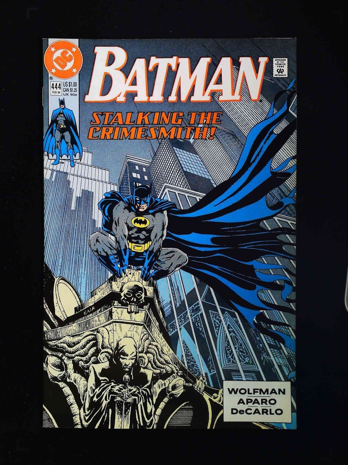 Batman #444  Dc Comics 1990 Vf