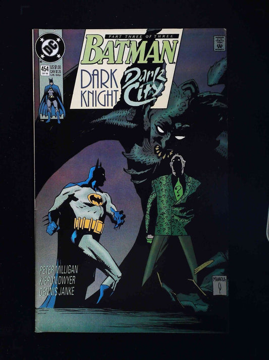 Batman #454  Dc Comics 1990 Vf